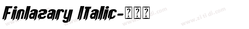 Finlazary Italic字体转换